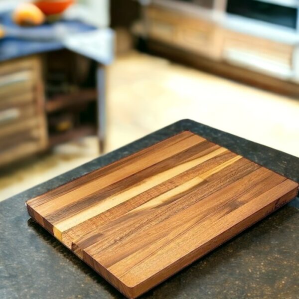Thirteen Chefs Cutting Boards - Large, Lightweight, 17 x 12 Inch Acacia Wood Chopping Board for Plating, Appetizers, Charcuterie and Kitchen Prep - Portable Cooking Accessories