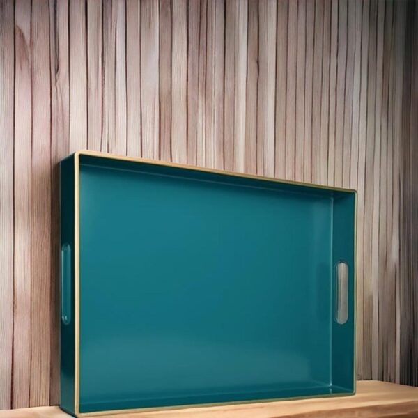 Umisriro Green Serving Tray with Handles