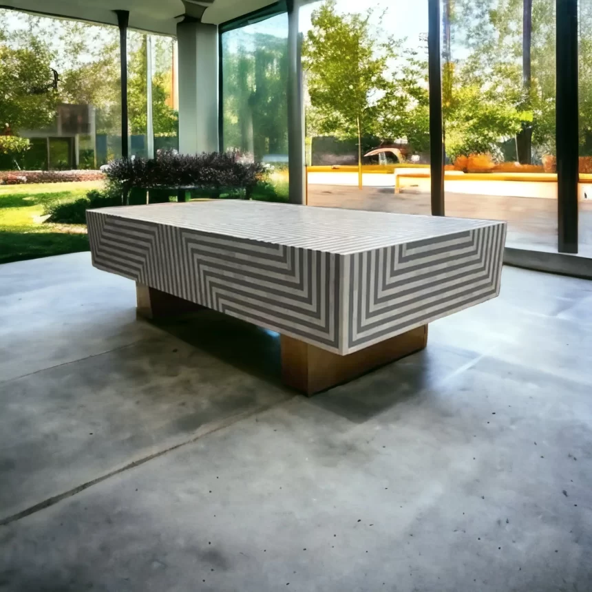 Bone inlay table
