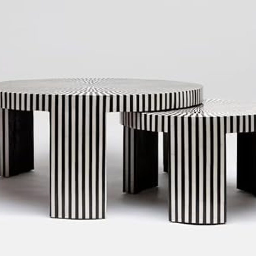 HANDICRAFTS Bone Inlay Table