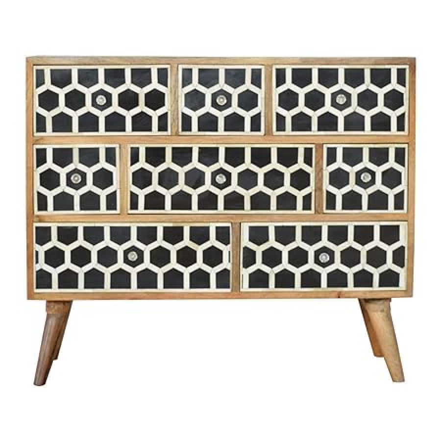 Cabinet Wood Bone Inlay