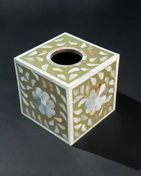 MOP Wooden Tissue Box