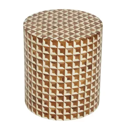 MOP Inlay Drum Stool