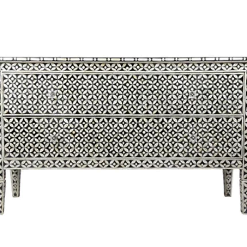 Bone Inlay Drawer Buffet