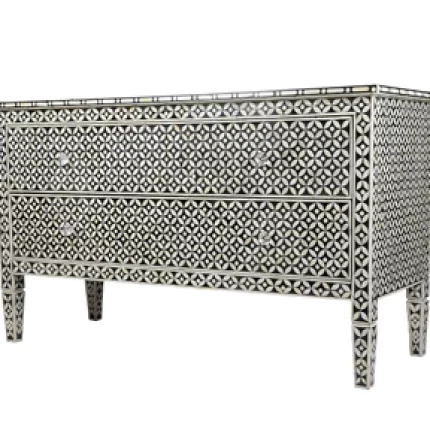 Bone Inlay Drawer Buffet