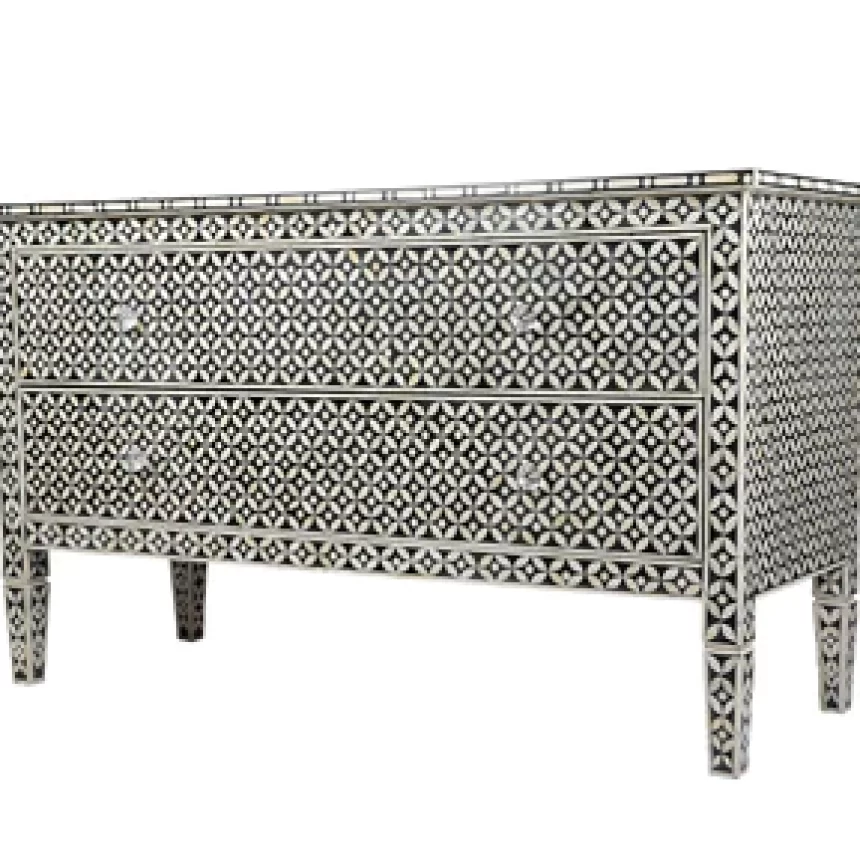 Bone Inlay Drawer Buffet