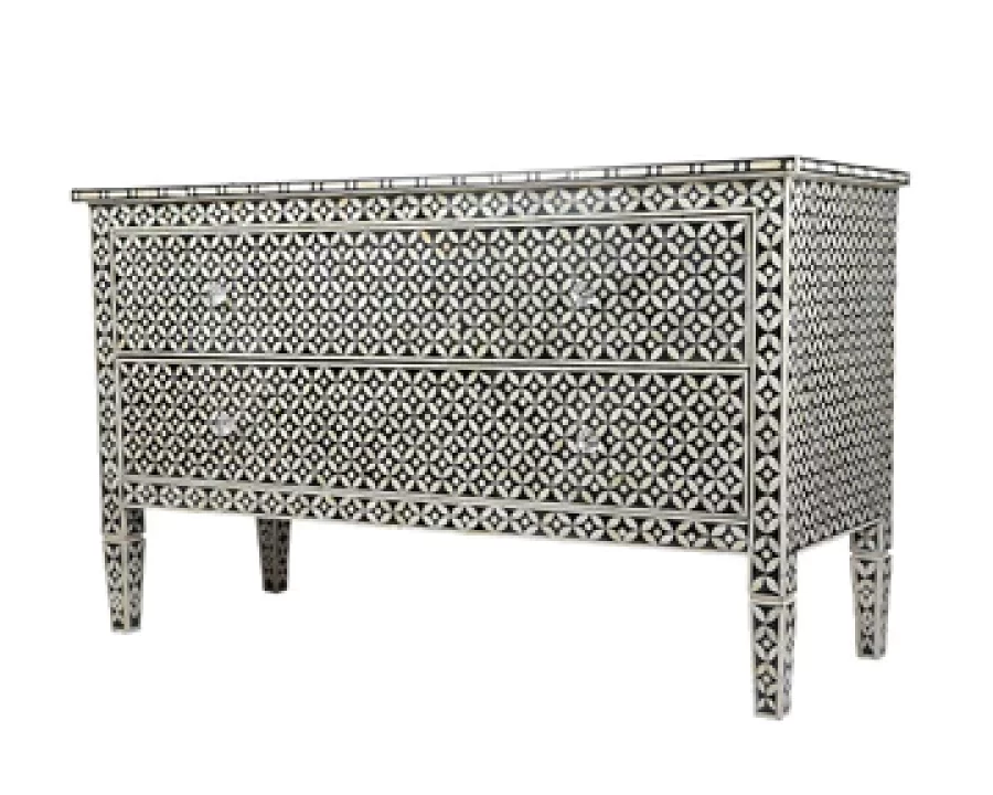 Bone Inlay Drawer Buffet