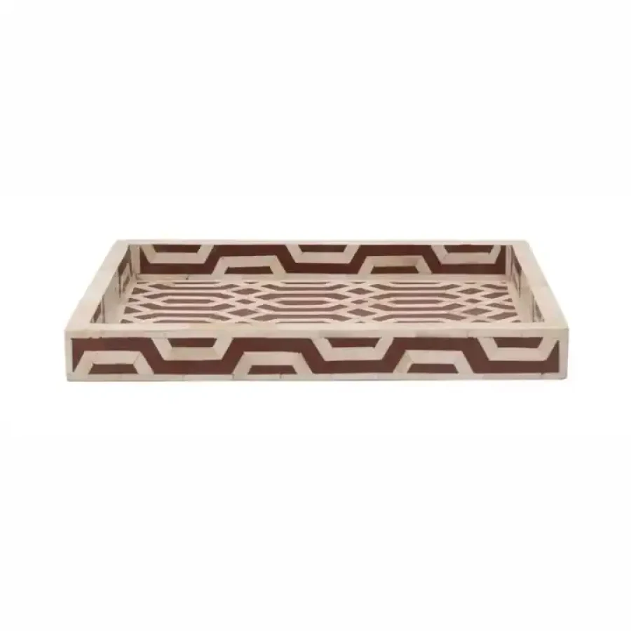 Handmade Bone Inlay Serving Tray