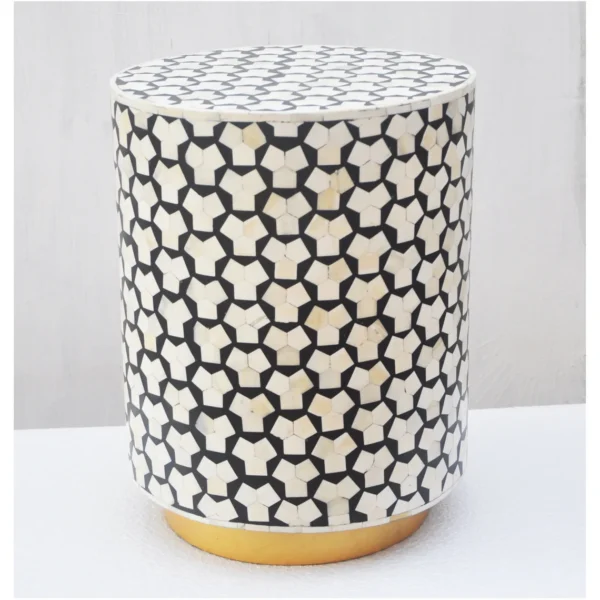 Bone Inlay Modern Stool