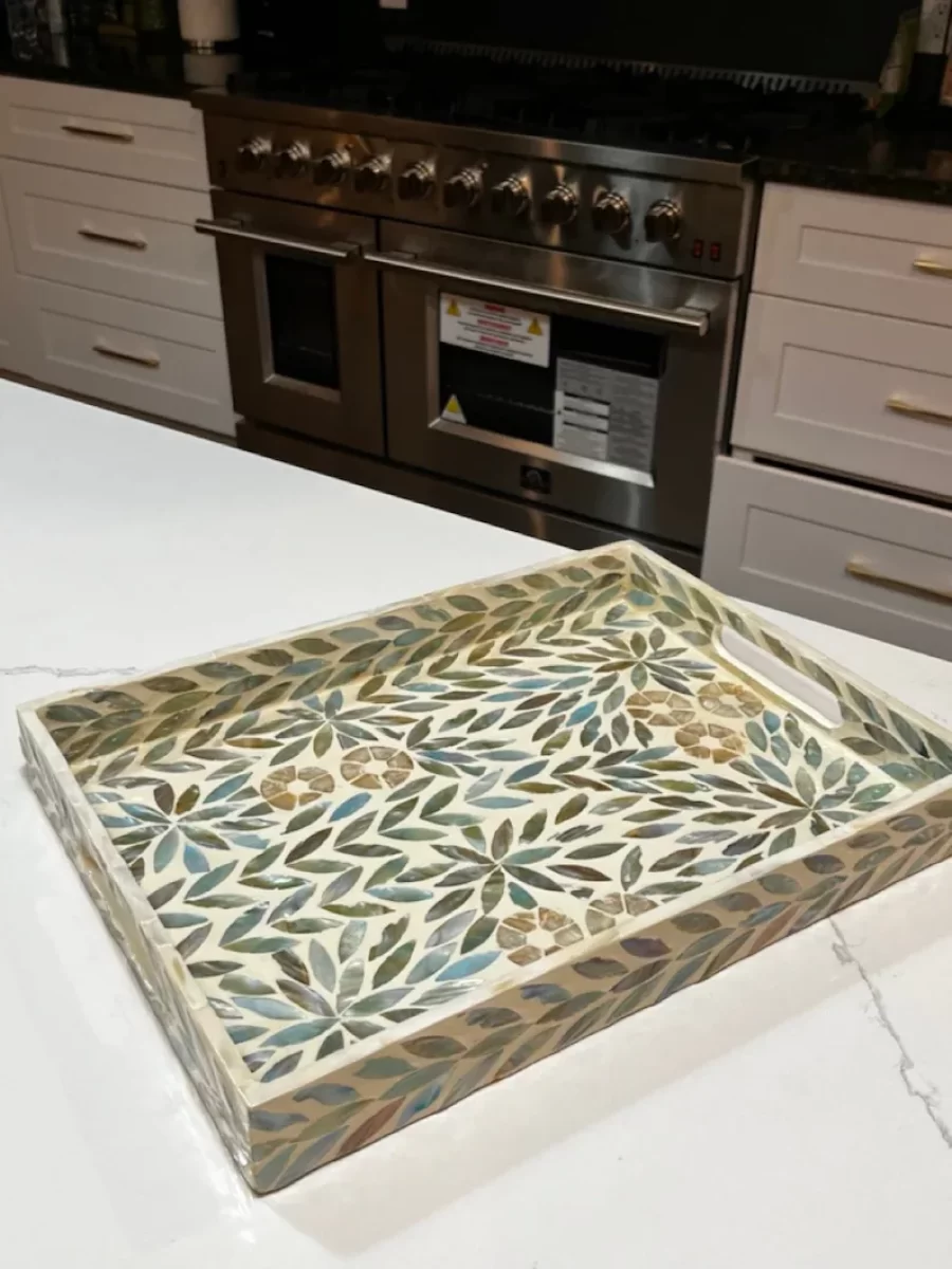 MOP Inlaid Lacquer Tray