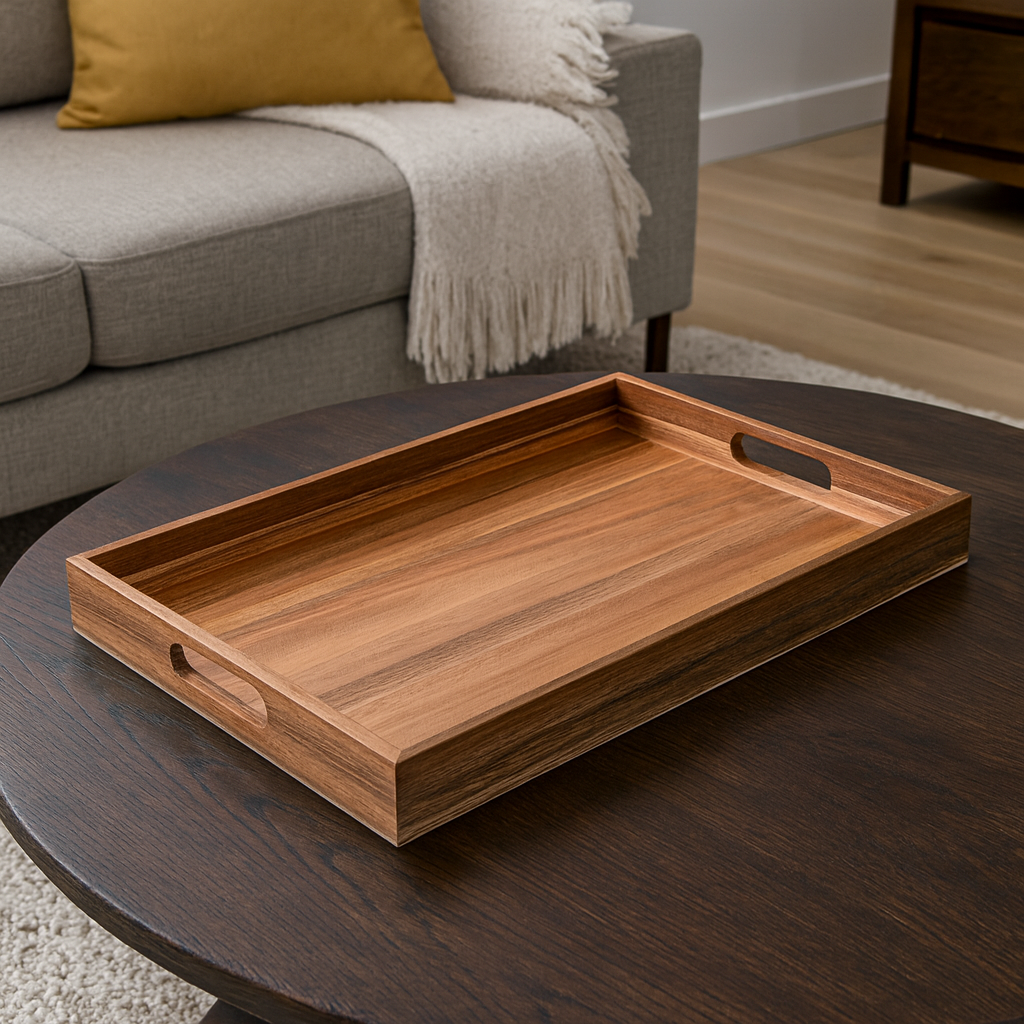 mango-wood-rectangular-serving-tray-with-handles Handcrafted Mango Wood Rectangular Serving Tray with Handles