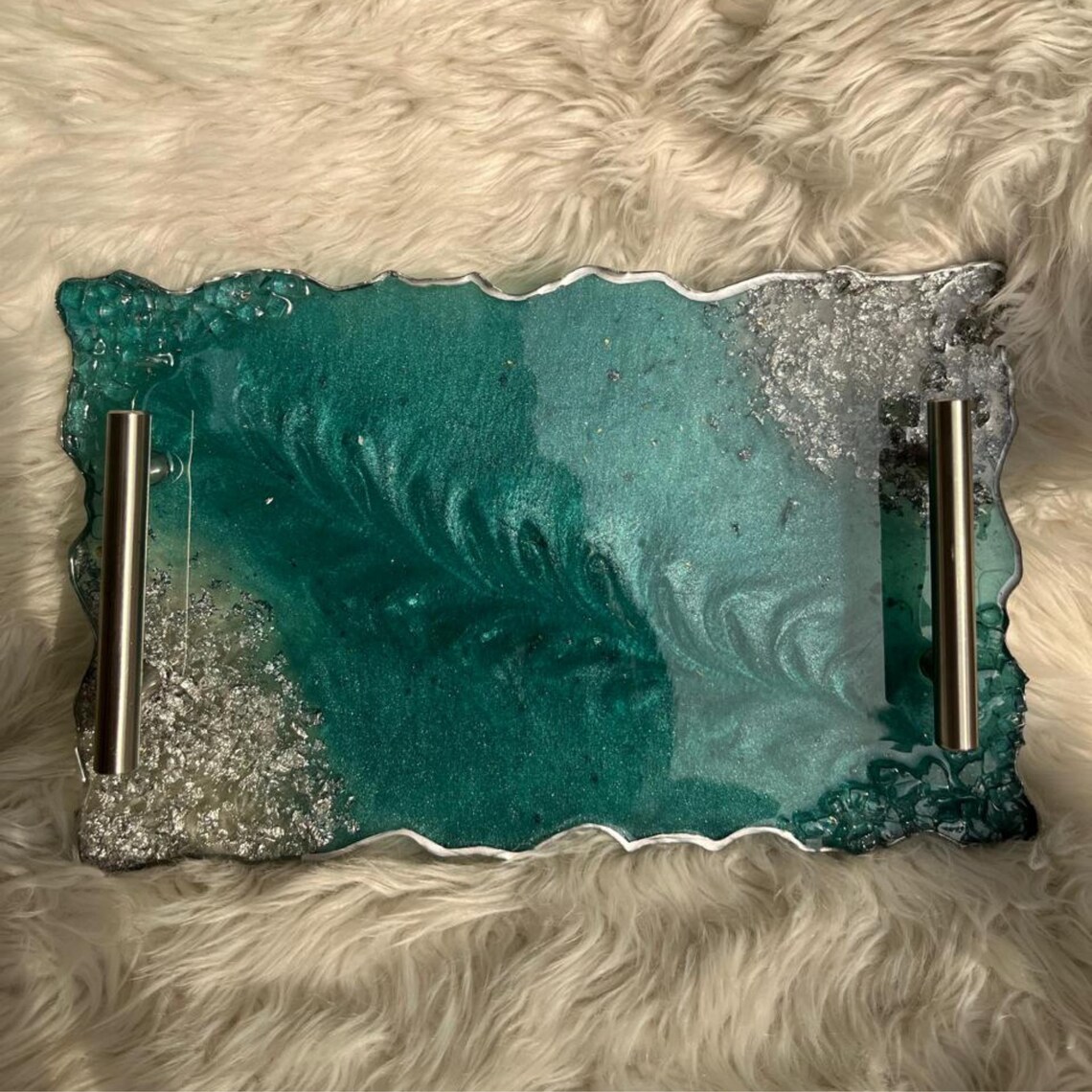 Luxury Epoxy Resin Serving Tray
