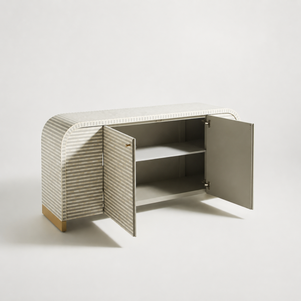 Handicraft white lnlay sideboard