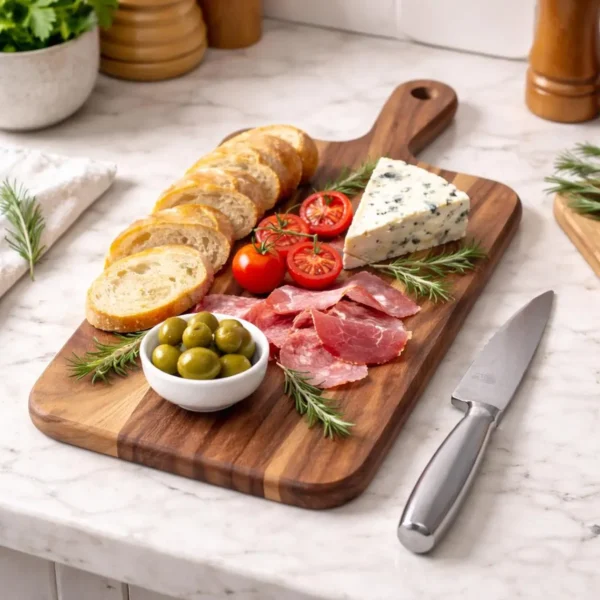 Natural Wooden Chopping Board with Handle