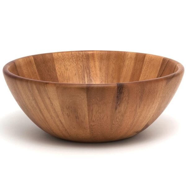 12 inch Acacia wood serving bowl