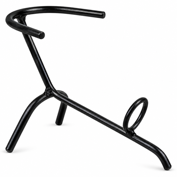 Natural horn drinking horn iron stand dimensions 21 cm length and 15.8 cm height