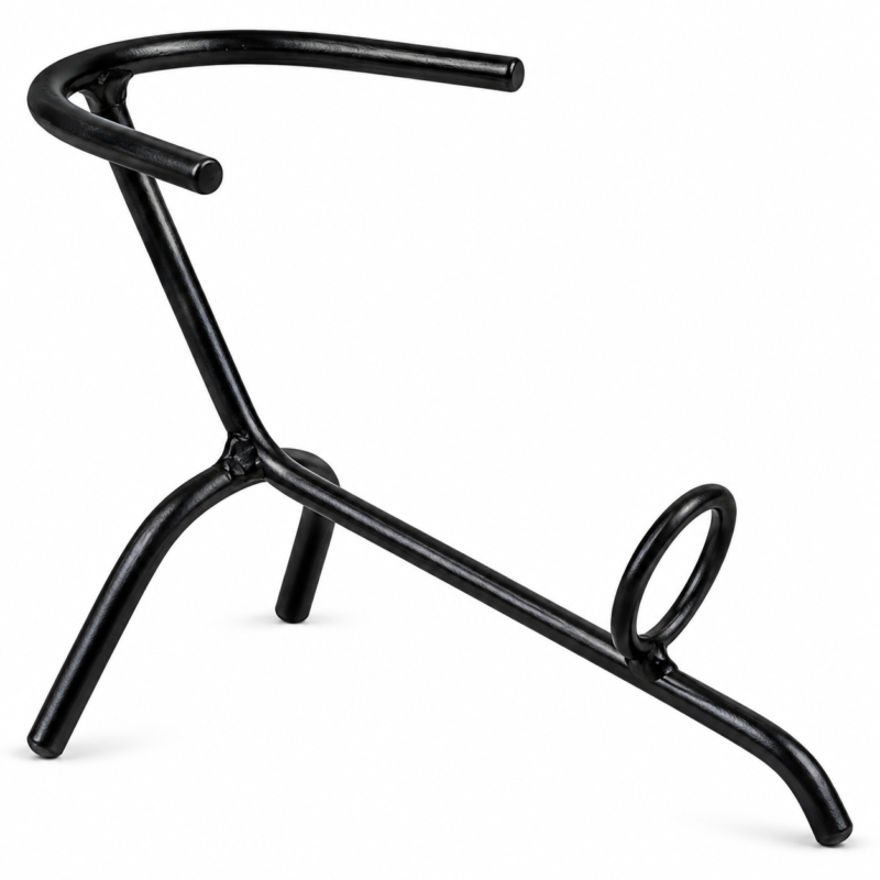 Natural horn drinking horn iron stand dimensions 21 cm length and 15.8 cm height