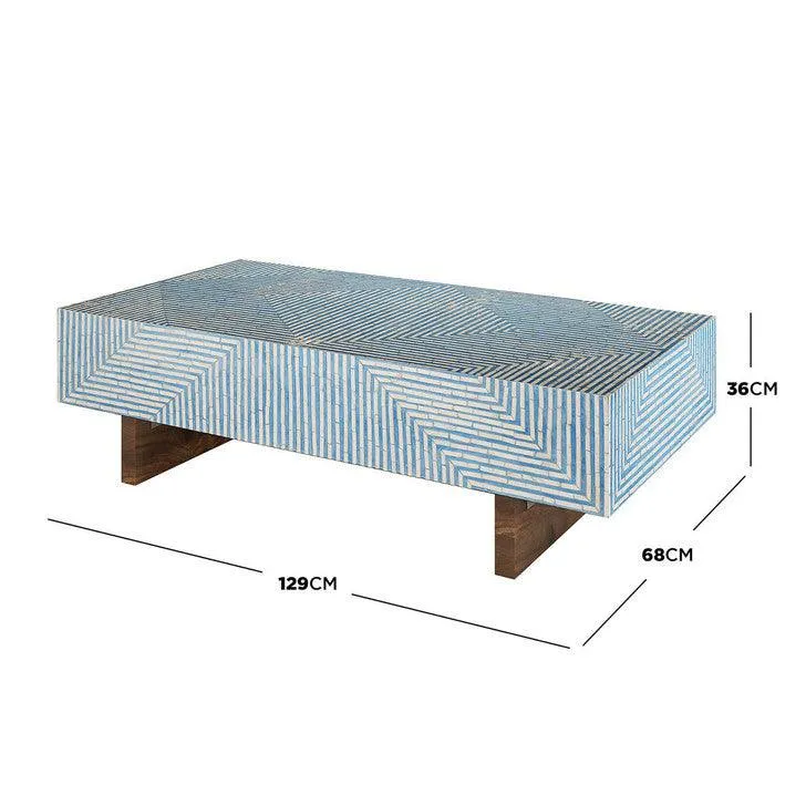 blue-bone-inlay-coffee-table-closeup.webp Close-up of handcrafted blue and ivory geometric bone inlay pattern with premium artisan detailing