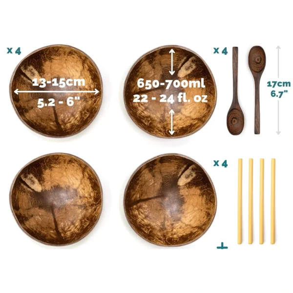 coconut shell bowl natural brown texture