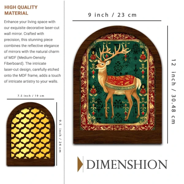 Wooden arched wall art collection with traditional Indian-inspired designs
