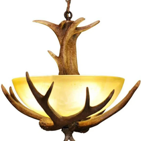 Natural horn hanging bowl styled in luxury interior