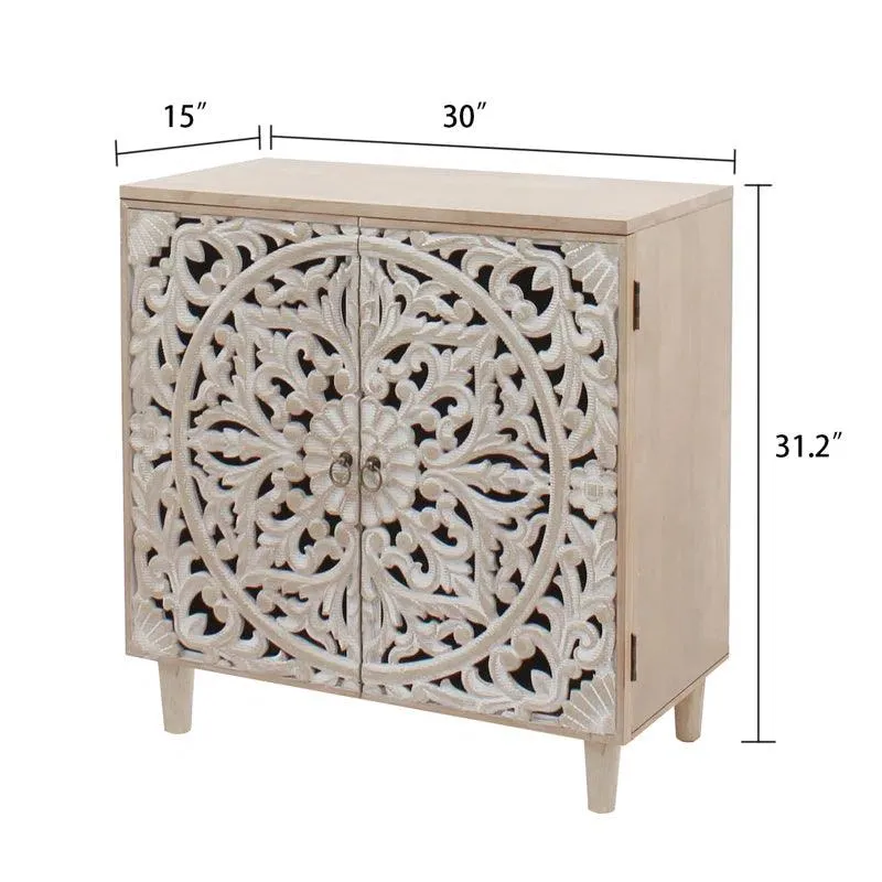 wooden-accent-cabinet-front.webp Luxury handcrafted solid wood cabinet featuring detailed floral carving and double doors